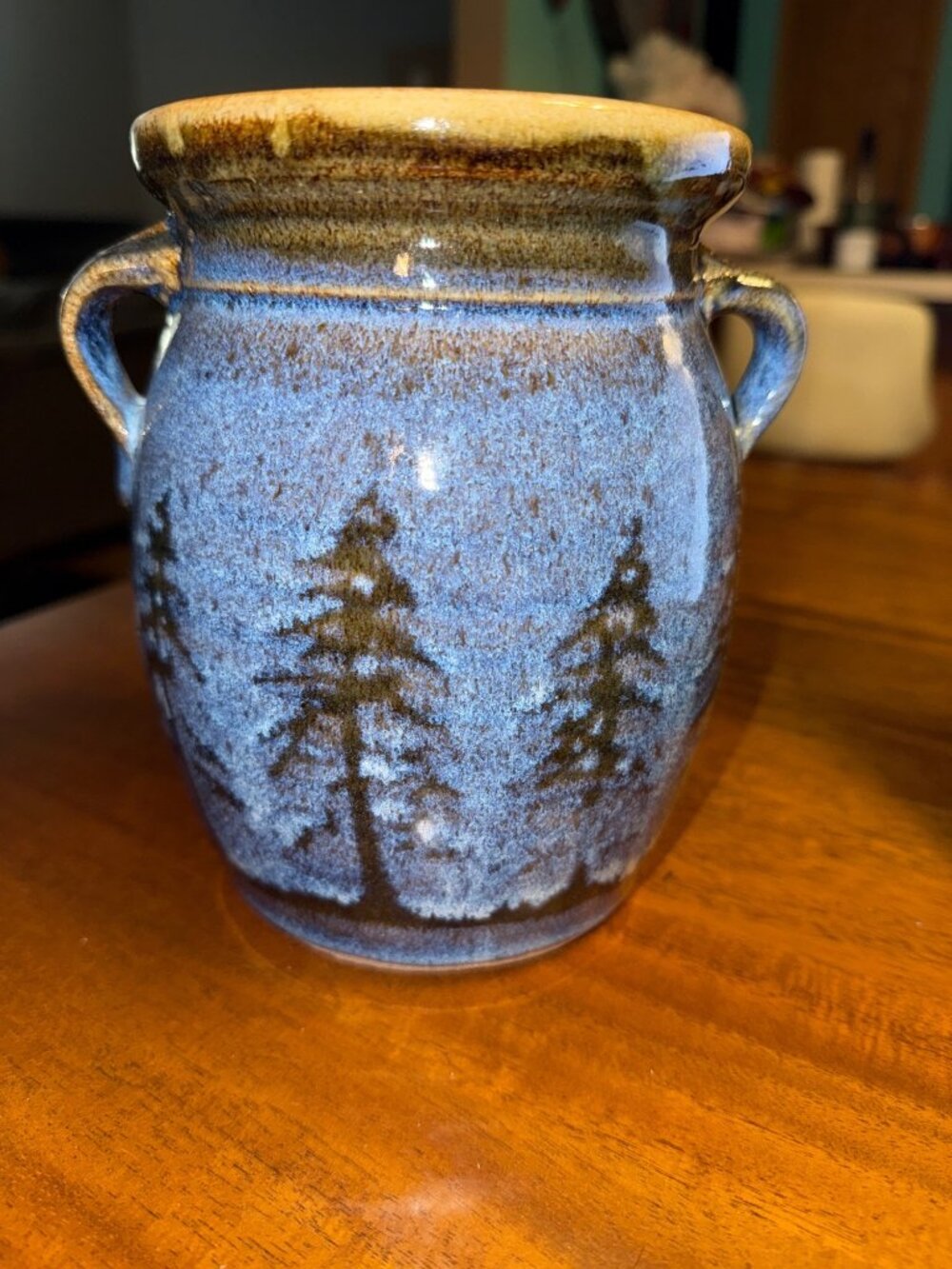 Vintage Minnesota Wild Rice Stoneware Crock Loon– 7” Handcrafted Pottery Jar Sig - Picture 2 of 5